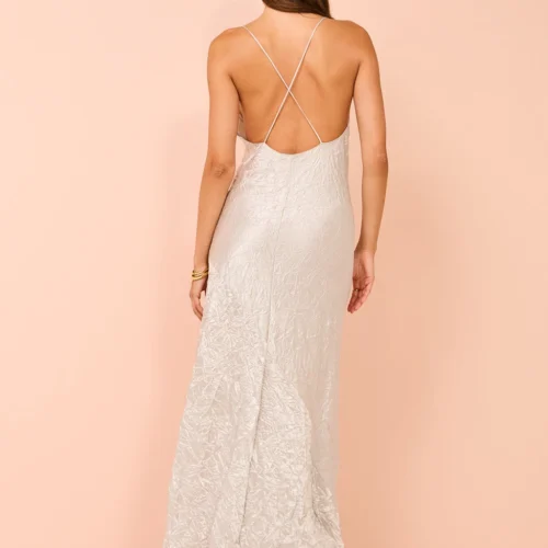 One Fell Swoop Siren Maxi In Silver Varakh -Chic Wear Store Coco Lola OneFellSwoop SirenMaxi SilverVarakh 110