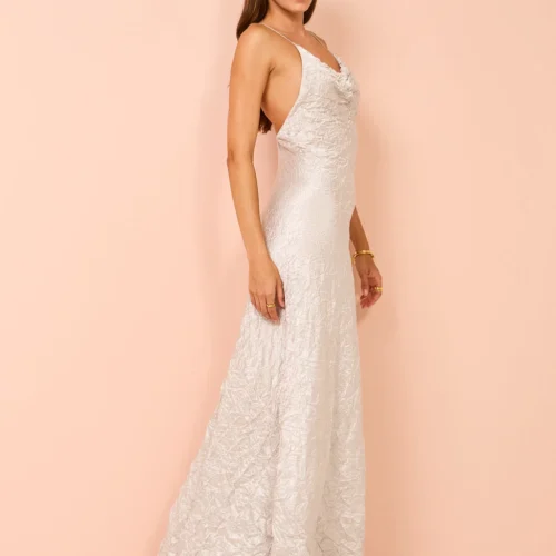 One Fell Swoop Siren Maxi In Silver Varakh -Chic Wear Store Coco Lola OneFellSwoop SirenMaxi SilverVarakh 117