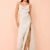 One Fell Swoop Siren Maxi In Silver Varakh 2 One Fell Swoop Siren Maxi In Silver Varakh -Chic Wear Store Coco Lola OneFellSwoop SirenMaxi SilverVarakh 13