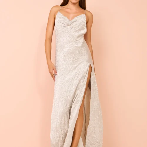 One Fell Swoop Siren Maxi In Silver Varakh