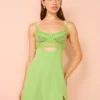 Rachel Gilbert Hartley Mini Dress In Green -Chic Wear Store Coco Lola RachelGilbert GreenMiniDress 028