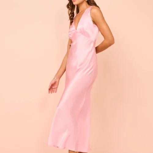 Roame Zelena Dress In Rose Quartz 22 Roame Zelena Dress In Rose Quartz -Chic Wear Store Coco Lola Roame ZelenaDress 120
