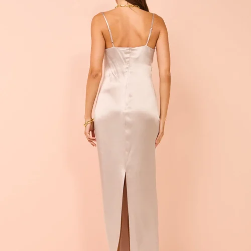 Suboo Millenia Cowl Neck Twist Strappy Maxi Dress In Gunmetal -Chic Wear Store Coco Lola SUBOO MilleniaCowlNeck 19 e0d7c2cf a4d0 448d 8413 879a367203d1