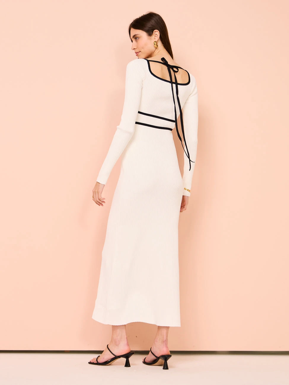 Significant Other Maple Midi Dress In Ivory Contrast 8 Significant Other Maple Midi Dress In Ivory Contrast - Image 6