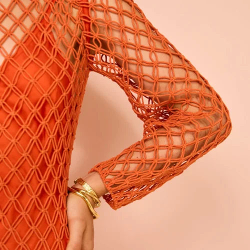 Significant Other Nira Dress In Tangelo -Chic Wear Store Coco Lola SignificantOther NiraDress 122