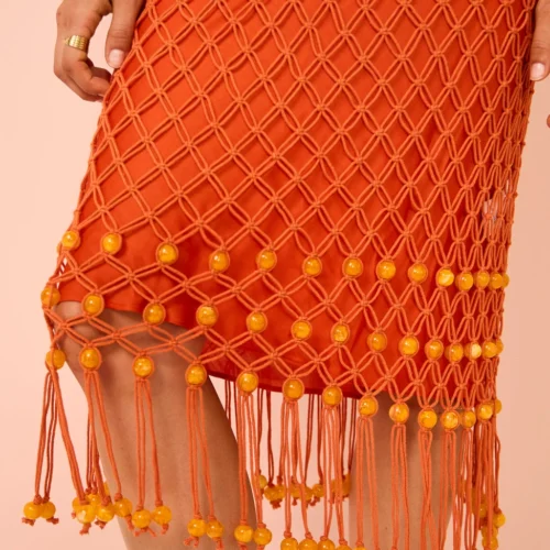 Significant Other Nira Dress In Tangelo -Chic Wear Store Coco Lola SignificantOther NiraDress 125