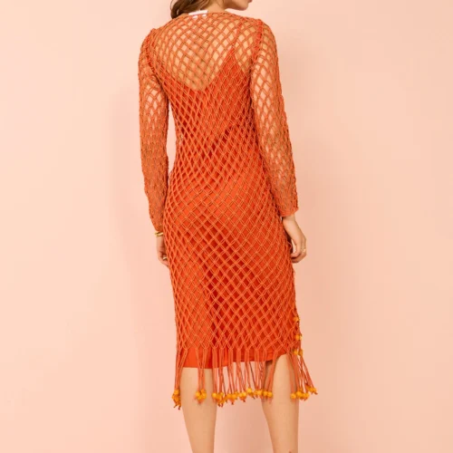 Significant Other Nira Dress In Tangelo -Chic Wear Store Coco Lola SignificantOther NiraDress 17