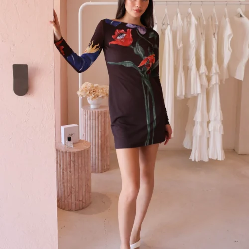 Roame Mirrage Mini Dress In Elysium Cocoa 11 Roame Mirrage Mini Dress In Elysium Cocoa -Chic Wear Store E59BBB81 2E7C 4707 A60F FC0C678CE270 scaled