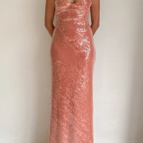 New Romantics Andy Diamond Bodice Maxi Dress In Calypso -Chic Wear Store IMG 2074 scaled