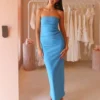 By Nicola Naomi Strapless Dress In Capri -Chic Wear Store IMG 3894 scaled