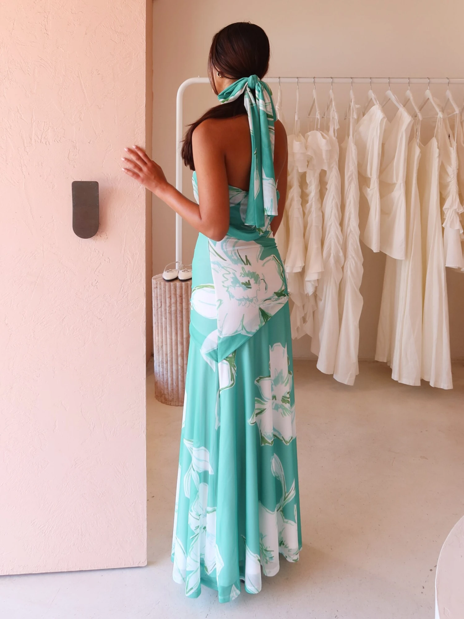 By Nicola Fiesta Off Shoulder Maxi Dress In Verde Fleur 13 By Nicola Fiesta Off Shoulder Maxi Dress In Verde Fleur - Image 11