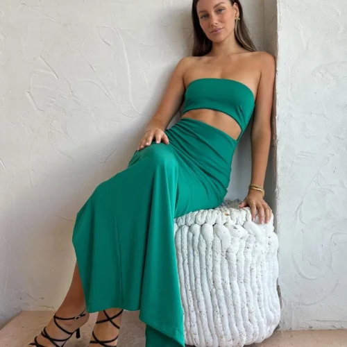 Rumer Lotte Maxi Dress In Green -Chic Wear Store Rumer Lowres March2023 53