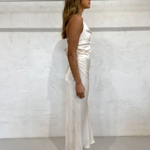 Shona Joy La Lune Asymmetrical Midi Dress In Cream -Chic Wear Store ShonaJoy lowres 15 1f01d112 66bd 45f1 8485 a50146838e24