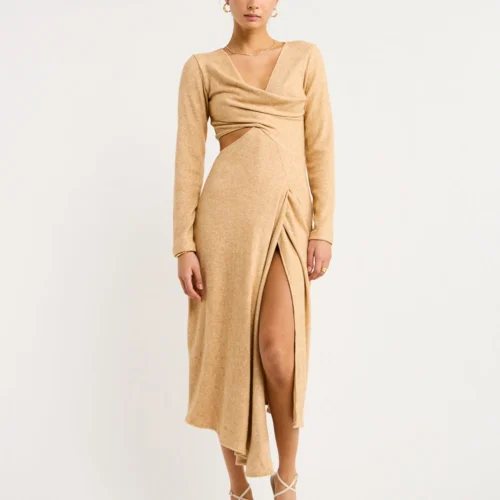 One Fell Swoop Roisin Midi Dress In Oat